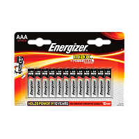 Батарейка Energizer MAX+Power seal LR03 AAA BL12 Alkaline 1.5V (12/144) 