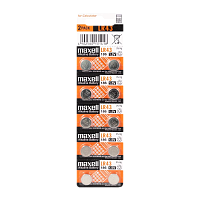 Батарейка Maxell G12/LR1142/LR43/386A/186 BL10 Alkaline 1.5V (10/200/3600/7200)