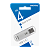 Флеш-накопитель Smartbuy V-Cut 4GB USB2.0 пластик серебряный