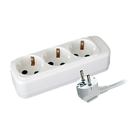 Удлинитель Volsten 3р.С/З 10A 1.5м ПВС 3x0.75мм² IP20 белый (1/25)