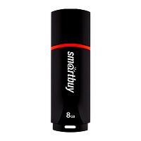 Флеш-накопитель Smartbuy Crown 8GB USB2.0 пластик черный