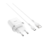 Сетевое З/У HOCO C12Q 1USB 3.0A QC3.0 белый (1/10/100)