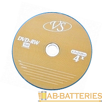 Диск DVD-RW VS 4.7GB 4x 1шт. в бумажной упаковке 