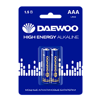 Батарейка Daewoo ENERGY LR03 AAA BL2 Alkaline 1.5V (2/20/480)