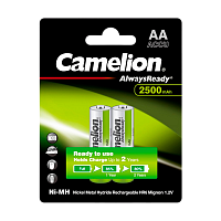 Аккумулятор предзаряженный RTU Camelion HR6 AA BL2 NI-MH Always Ready 2500mAh (2/24/384)