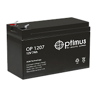 Аккумулятор свинцово-кислотный Optimus OP 1207 12V 7Ah (1/5) 