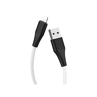 Кабель HOCO X32 USB (m)-Lightning (m) 1м 2.0A TPE белый (1/33/330)