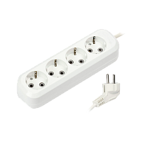 Удлинитель Smartbuy 4р.С/З 16A 5.0м белый (1/40)