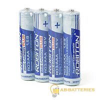 Батарейка Robiton Plus R03 AAA SH4 Zinc Carbon 1.5V (4/60/1200) 