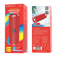 Портативная колонка Borofone BR1 bluetooth 5.0 красный (1/60) 
