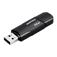 Флеш-накопитель Smartbuy Clue 64GB USB3.1 пластик черный