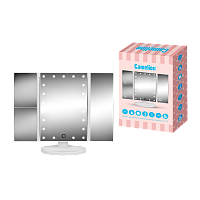 Зеркало Camelion M217-DL настольное подставка с подсветкой/3x белый (1/12)