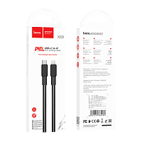Кабель HOCO X69 Lightning (m)-Type-C (m) 1м 2.4A 20W нейлон черный белый (1/33/330)
