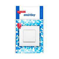Выключатель Smartbuy "Вега" 1-клав.10A белый (1/10/100)