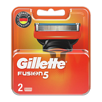 Сменные кассеты Gillette FUSION 5 лезвий 2шт. (цена за 1 шт) (2/20)