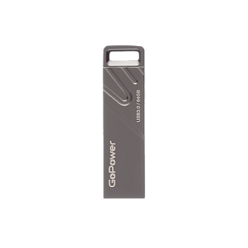 Флеш-накопитель GoPower TITAN 64GB USB3.0 металл черный графит (1/50/1000) 