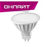 Лампа светодиодная ОНЛАЙТ MR-16 (GU5.3) 7W 220V теплый свет