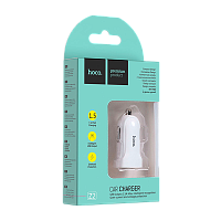 Автомобильное З/У HOCO Z2 1USB 1.5A белый (1/31/310)