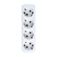 Колодка Makel 4р.С/З белый MGP151 (1/20)