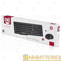Набор клавиатура+мышь беспроводной Smartbuy 236374AG ONE черный (1/20)