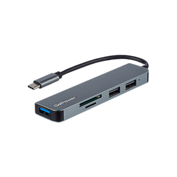 USB-Хаб GoPower GPH5-1 3USB/MicroSD/SD Type-C (m) USB3.0 (1/100)