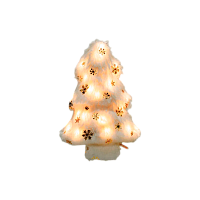 Гирлянда Космос Подвесной светильник Елочка 10LED 12*5.5*18.2см белый теплый (1/20)