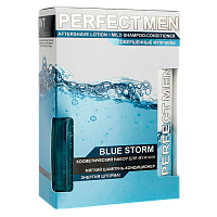 Набор Perfect Men Turbo BLUE STORM (шампунь-кондиционер 250мл+лосьон п/бритья 100мл) (1/12)