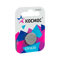 Батарейка Космос CR1620 BL1 Lithium 3V (1/12/576) 
