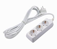 Удлинитель ЭРА U 3р.С/З 10A 3.0м белый
