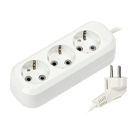 Удлинитель Smartbuy 3р.С/З 16A 10.0м ПВС 3x1мм² белый (1/20)