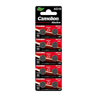 Батарейка Camelion G10/LR1130/LR54/389A/189 BL10 Alkaline 1.5V (10/100/3600) 