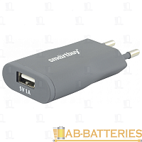 Сетевое З/У Smartbuy SATELLITE 1USB 1.0A серый (1/60) 
