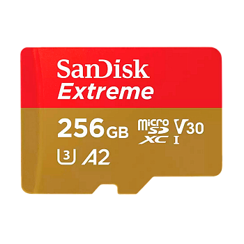 Карта памяти microSD SanDisk EXTREME 256GB Class10 A2 V30 UHS-I (U3) 160 МБ/сек CN (Китай) без адапт