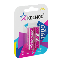 Аккумулятор бытовой Космос HR6 AA BL2 NI-MH 1900mAh (2/24/288)