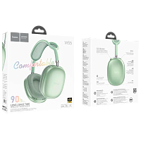 Наушники полноразмерные HOCO W55 bluetooth 5.4 с микр. зеленый (1/40) 