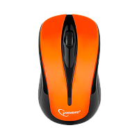 Мышь беспроводная Gembird MUSW-325-O классическая USB черный оранжевый (1/100) 