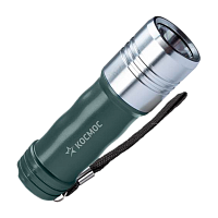 Фонарь универсальный Космос 110B 3W LED от батареек IP55 3 режима черный серый (1/72/144)