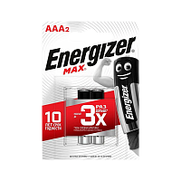 Батарейка Energizer MAX LR03 AAA BL2 Alkaline 1.5V (2/24)