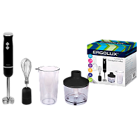 Блендерный набор Ergolux ELX-BS03-C72 300W 2 скорости черный (1/12) 