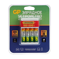 З/У для аккумуляторов GP AA/AAA 4 слота +4AA 2100mAh (1/12)
