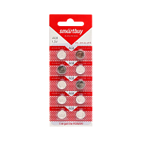 Батарейка Smartbuy G8/LR1120/LR55/391A/191 BL10 Alkaline 1.5V (10/200/2000)