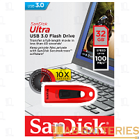 Флеш-накопитель SanDisk ULTRA CZ48 32GB USB3.0 пластик красный