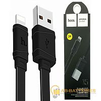 Кабель HOCO X5 USB (m)-Lightning (m) 1.0м 2.4A ПВХ черный (1/30/300)