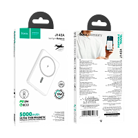 Внешний аккумулятор HOCO J140A 5000mAh 2.0A 20W Type-C PD,QC белый
