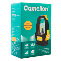 Фонарь туристический Camelion LED56325 LED+флм+COB от аккумулятора Type-C 3 режима черный желтый (1/