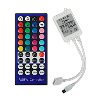 Контроллер ЭРА для светодиодной ленты с ИК пультом RGBW-Controller-12/24V-96/192W-IP20-IR