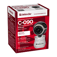Веб-камера Defender C-090 CMOS 640x480 0.3Мп USB+Jack 3.5мм черный (1/50)