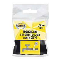 Тефлоновая уплотнительная лента (ФУМ), 12 мм х 10 м, AVIORA (1/200)