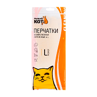 Перчатки Рыжий кот L латексные 1 пара желтый (1/12/240)