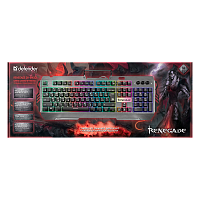 Клавиатура проводная Defender GK-640DL Renegade игровая USB 1.5м черный (1/20)